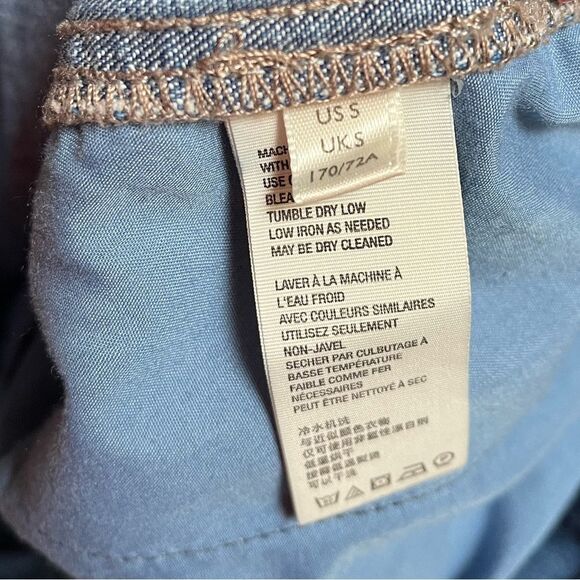 Free People We The Free Sawyer Wide Leg Barrel Jean Spruce Blue small - Picture 7 of 11